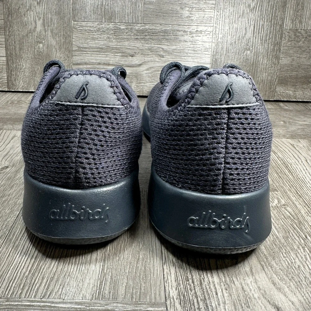 Allbirds Tree Runners Mens 8 Charcoal Grey Sustainable Breathable Mesh NEW